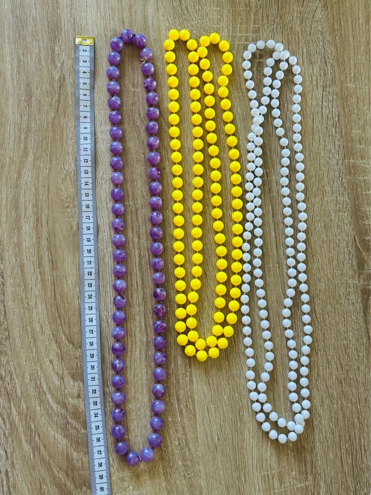 Vintage set van 3 oude kettingen / hangers – photo 6